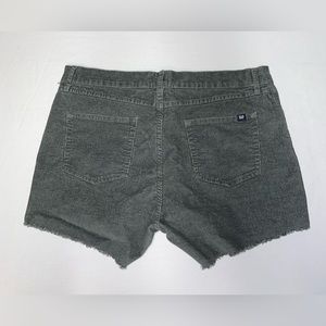 Women’s Gap corduroy dark gray cut off shorts